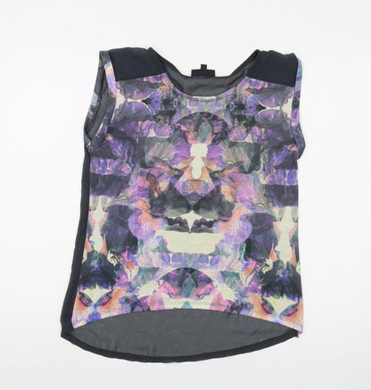 Womens UK Size 10 Warehouse Multicoloured Basic Blouse
