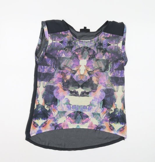 Womens UK Size 10 Warehouse Multicoloured Basic Blouse
