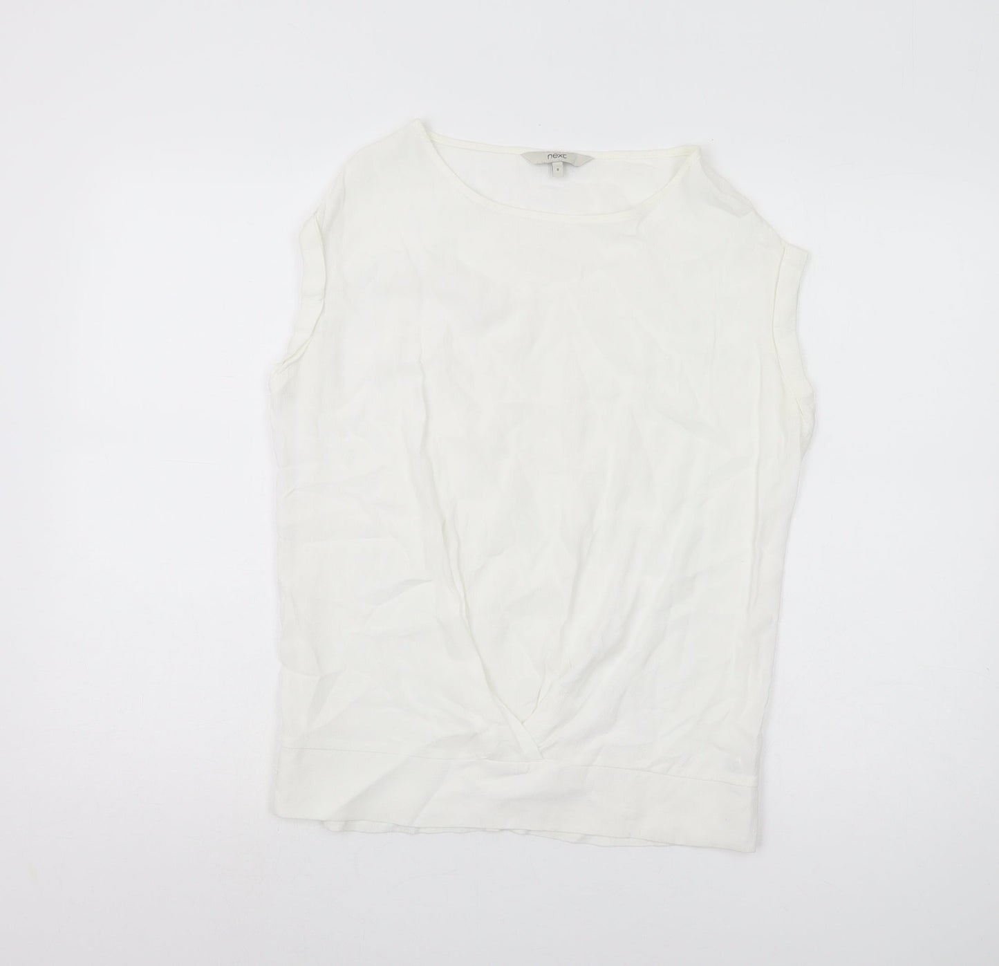 Womens UK Size 8 NEXT White Basic Tank