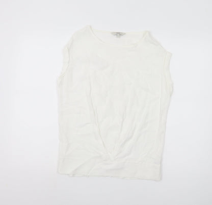 Womens UK Size 8 NEXT White Basic Tank