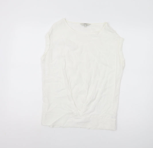 Womens UK Size 8 NEXT White Basic Tank