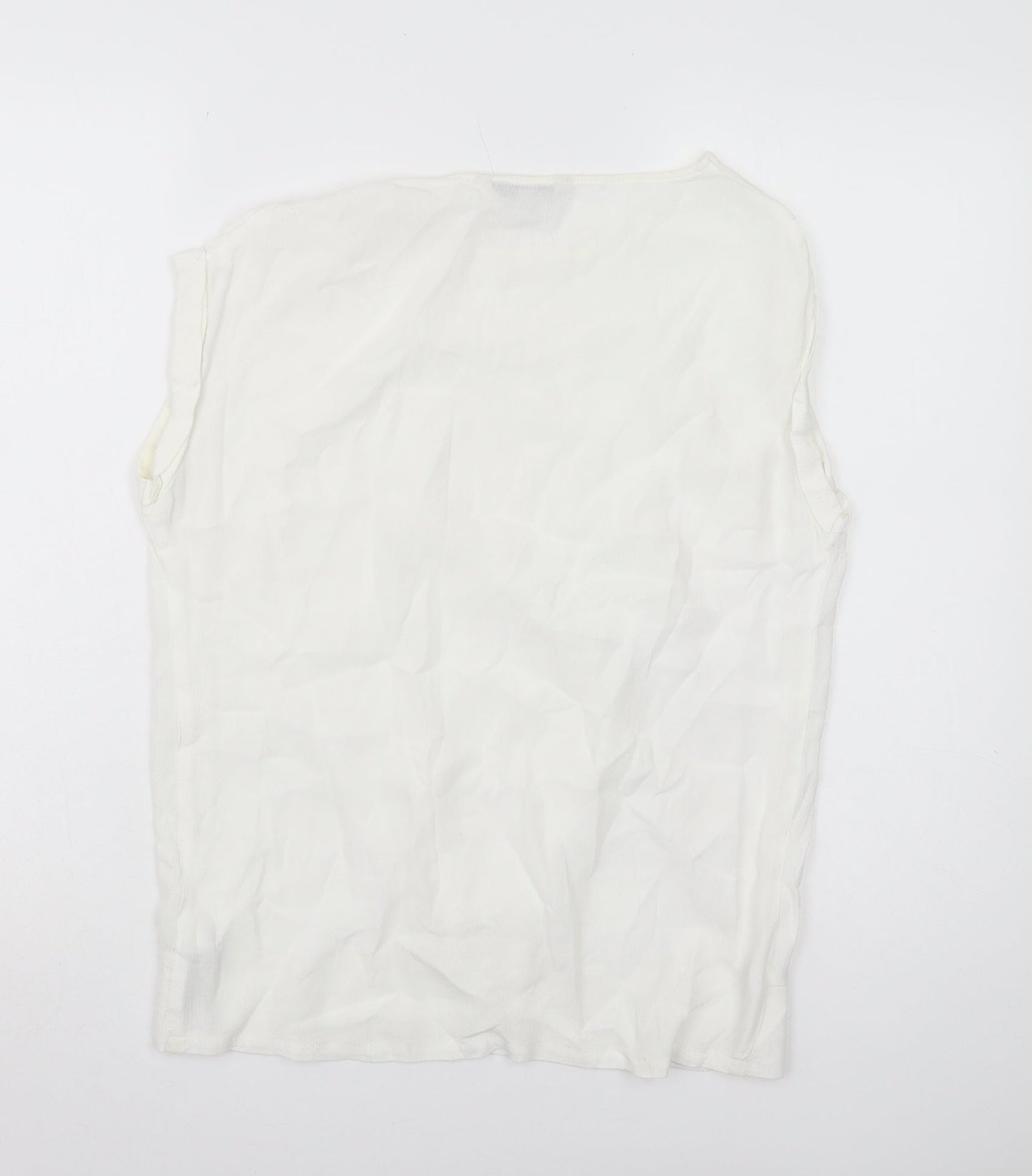 Womens UK Size 8 NEXT White Basic Tank