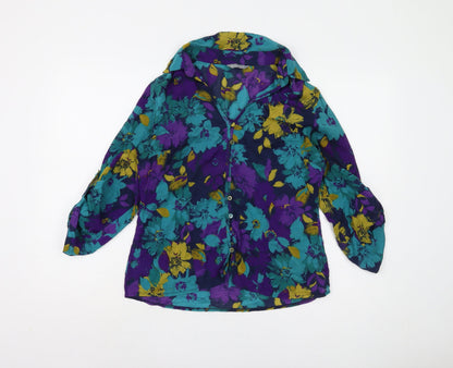 Womens UK Size 12 Per Una Multicoloured Basic Blouse