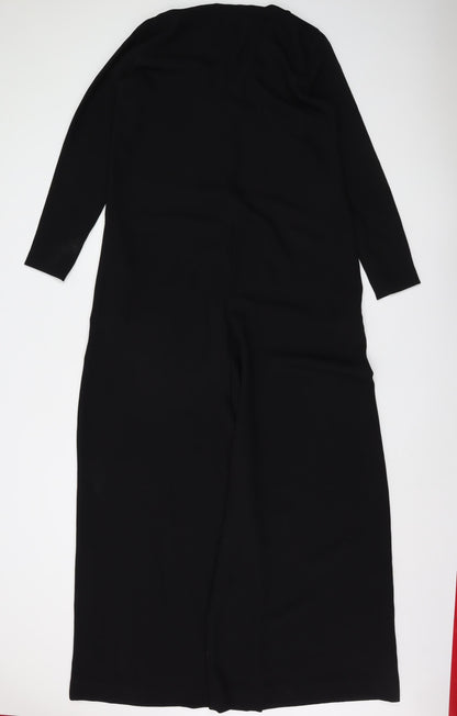 Zara Women's Black Long Sleeve Jumpsuit Size 8