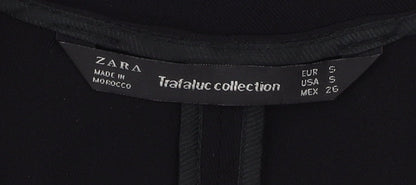 Zara Women's Black Long Sleeve Jumpsuit Size 8