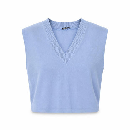 Womens UK Size S Zara Blue Vest Jumper