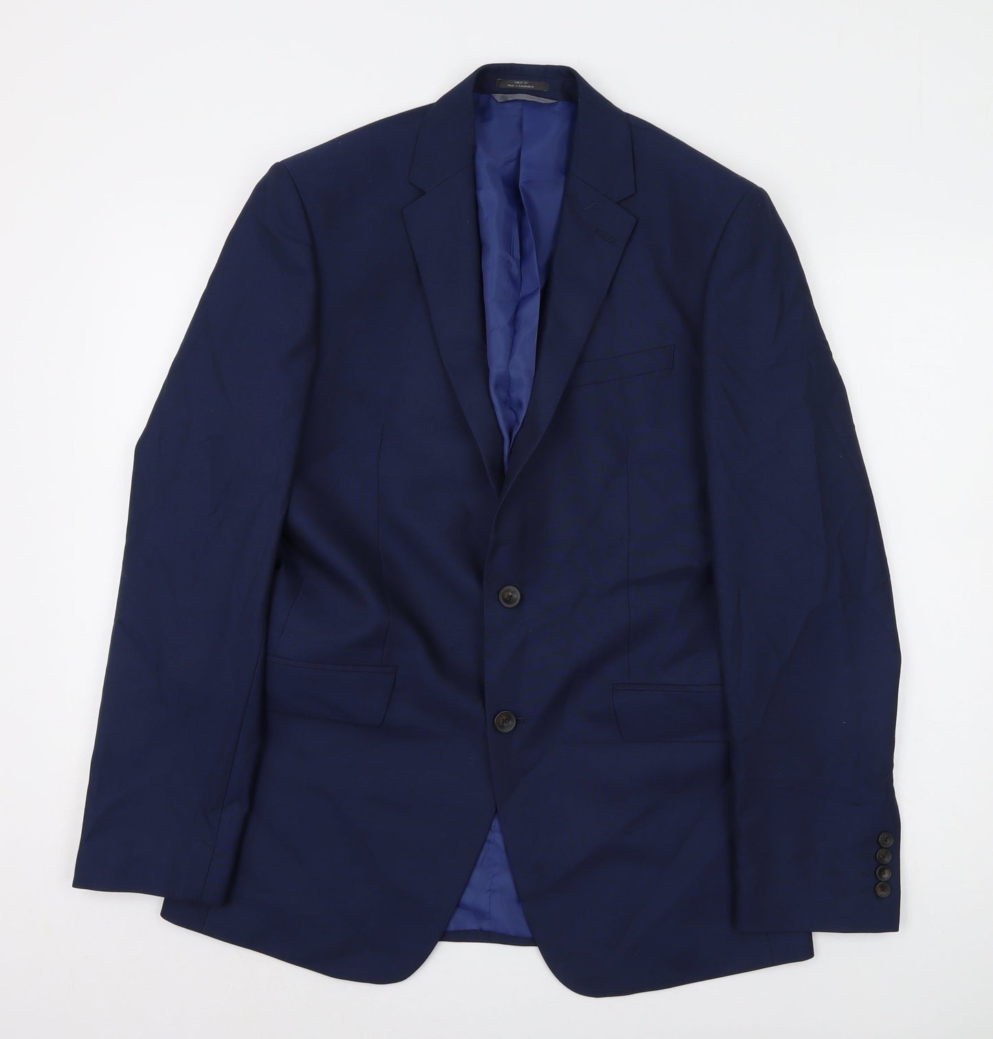 Mens UK Size 38 Marks and Spencer Regular Blue Suit Jacket