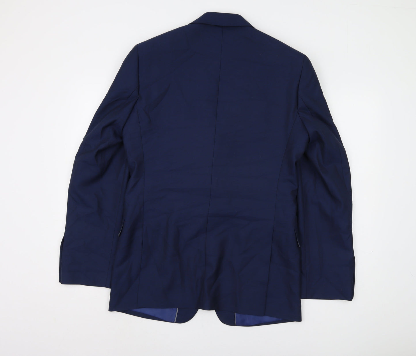 Mens UK Size 38 Marks and Spencer Regular Blue Suit Jacket