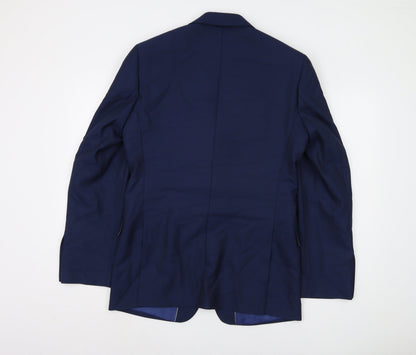 Mens UK Size 38 Marks and Spencer Regular Blue Suit Jacket