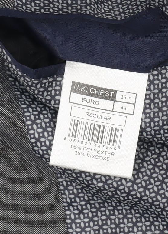 Mens UK Size 36 Limehaus Regular Grey Suit Jacket