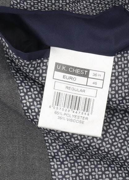 Mens UK Size 36 Limehaus Regular Grey Suit Jacket