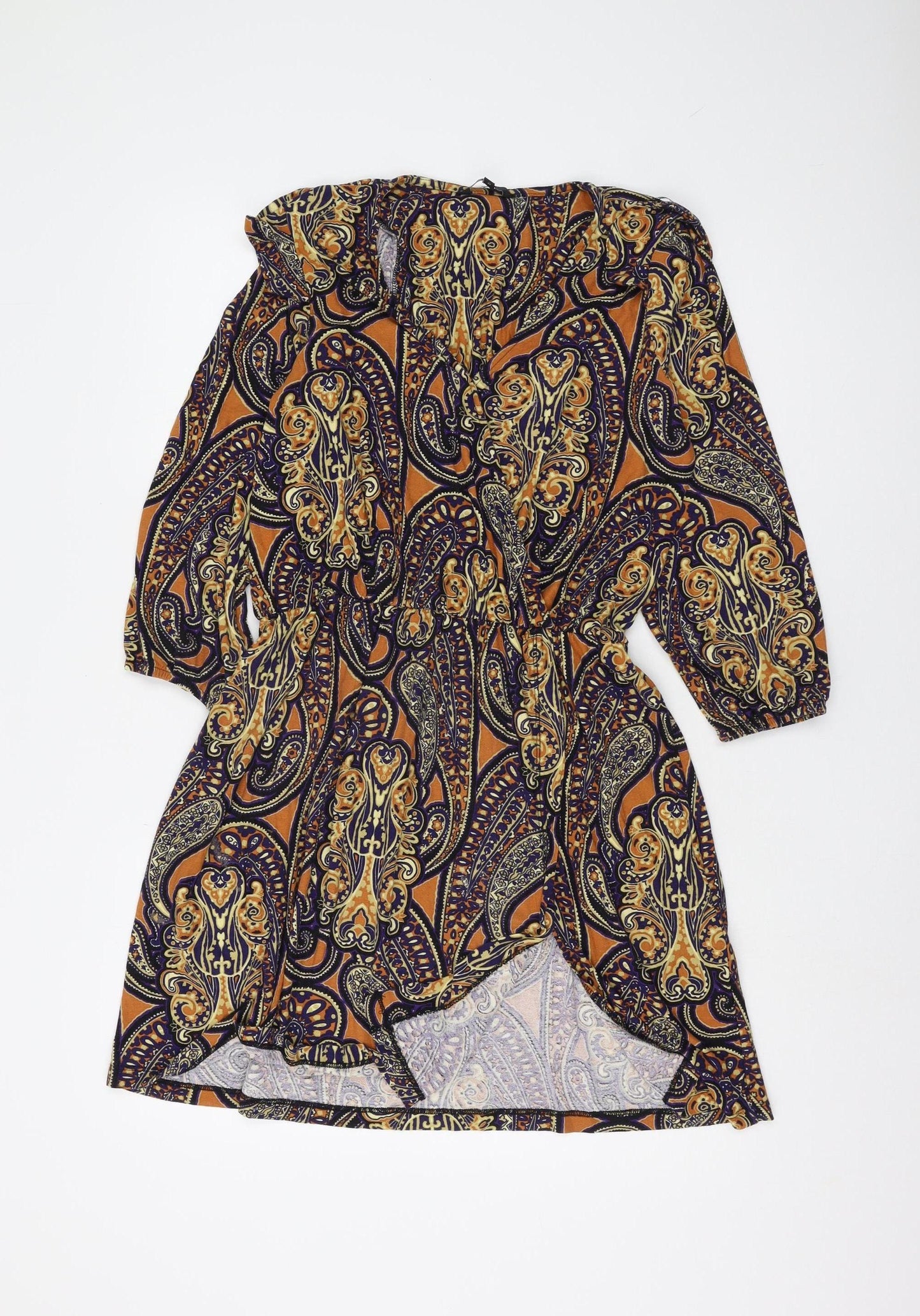 Next Women's Multicoloured Paisley Dress Size 12