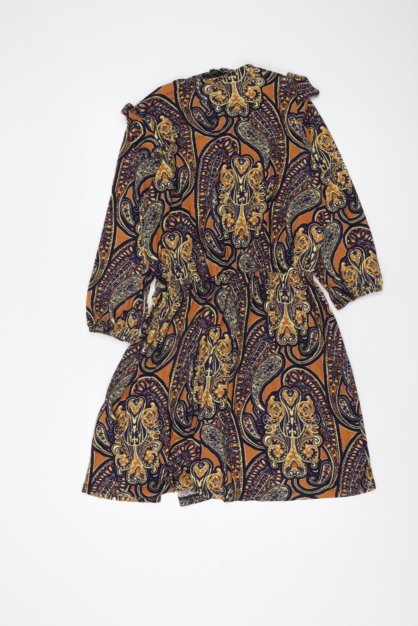 Next Women's Multicoloured Paisley Dress Size 12