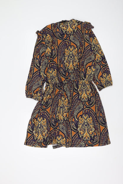 Next Women's Multicoloured Paisley Dress Size 12