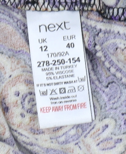 Next Women's Multicoloured Paisley Dress Size 12