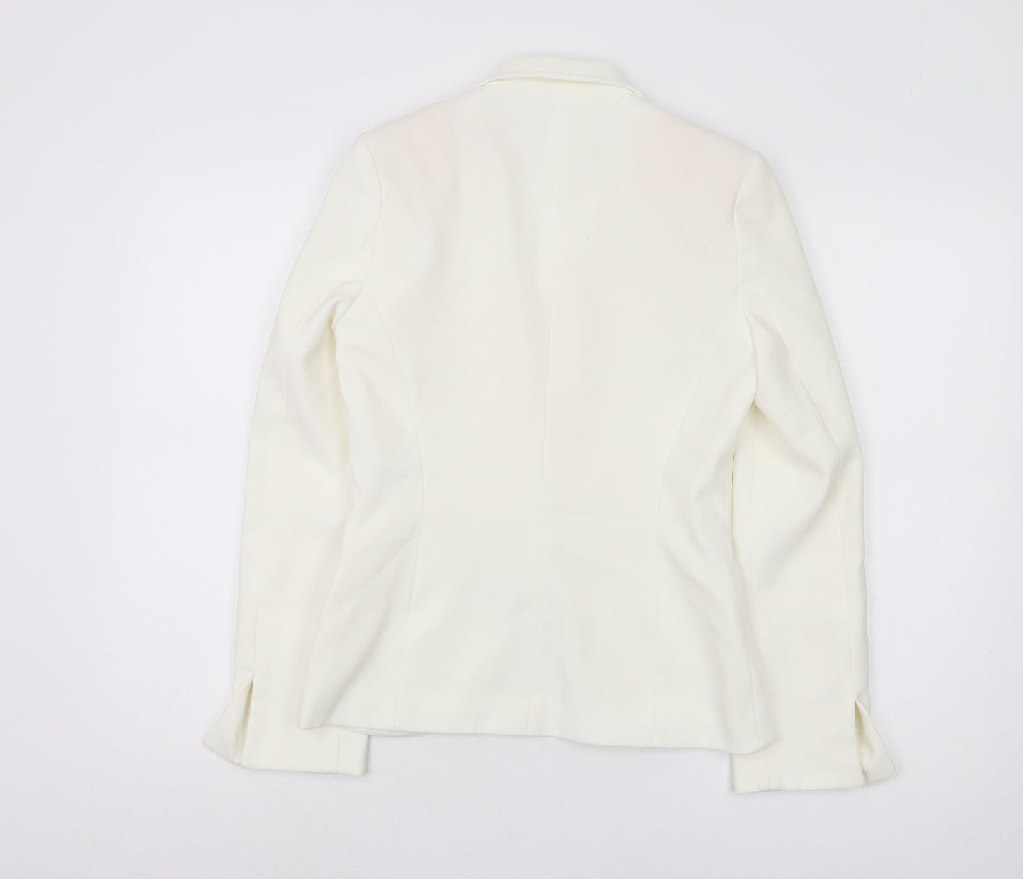 Topshop Women's White Blazer - Size 8 - Elegant Workwear