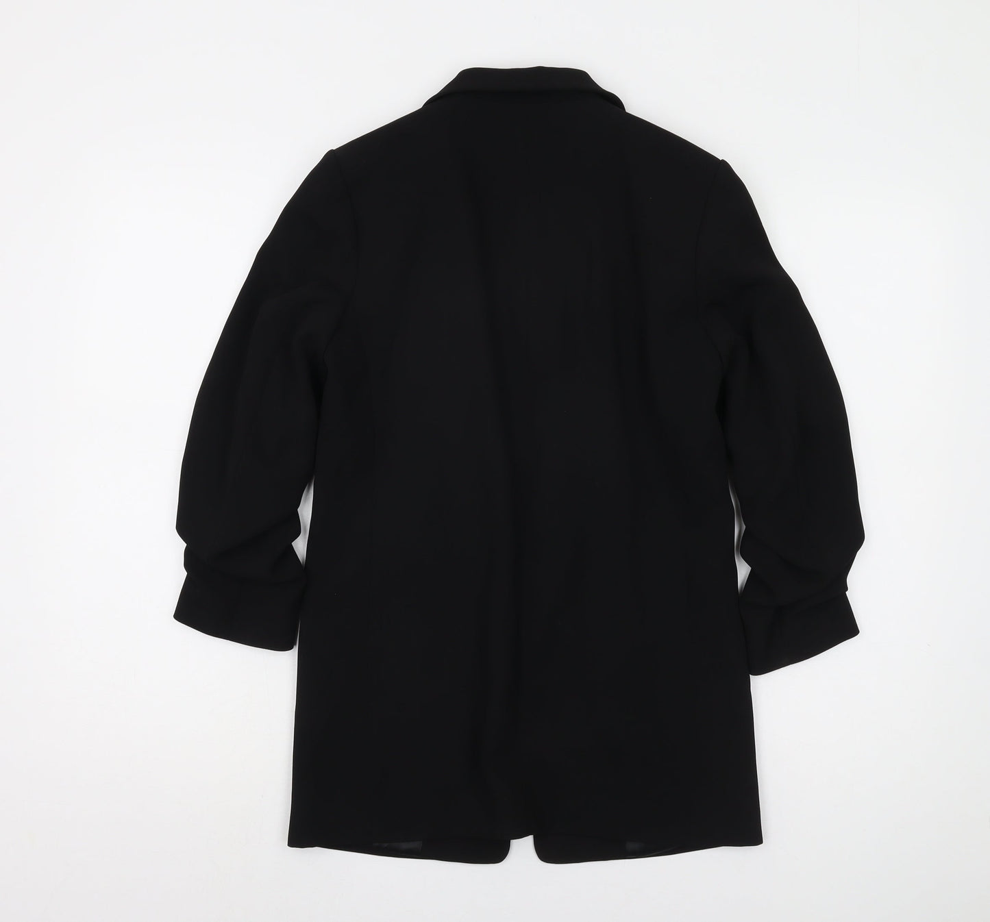 H&M Women's Black Blazer Size 6 Regular Notch Lapel