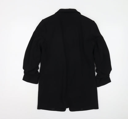 H&M Women's Black Blazer Size 6 Regular Notch Lapel