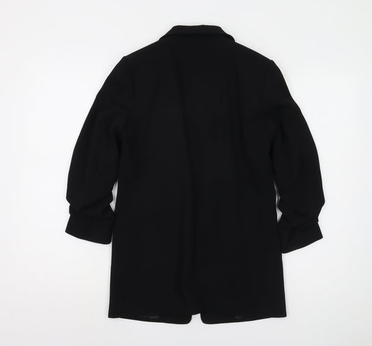 H&M Women's Black Blazer Size 6 Regular Notch Lapel