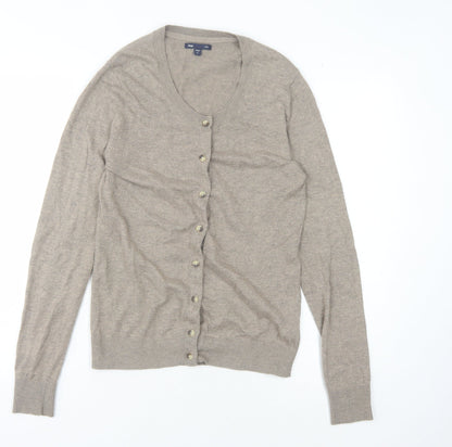 Gap Women's Brown Cardigan M - V-Neck, Long Sleeve