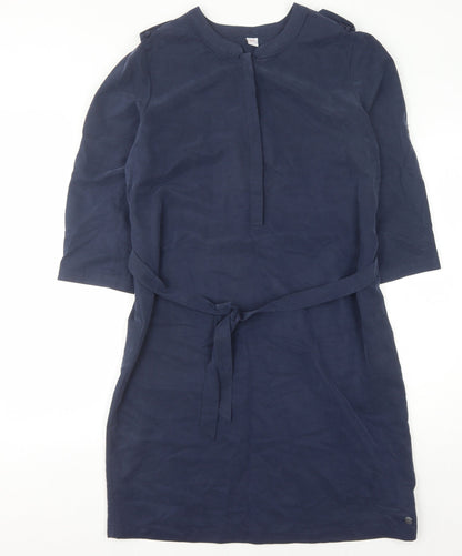 s.Oliver Women's Blue Dress, 3/4 Sleeve, Size 12