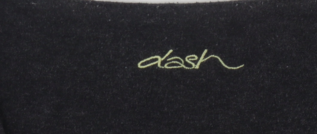Womens UK Size 12 DASH Black Basic T-Shirt