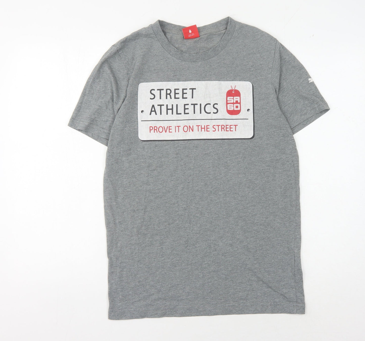 Puma Men's Grey Sports T-Shirt Size S