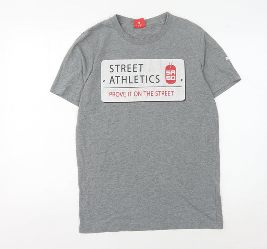 Puma Men's Grey Sports T-Shirt Size S