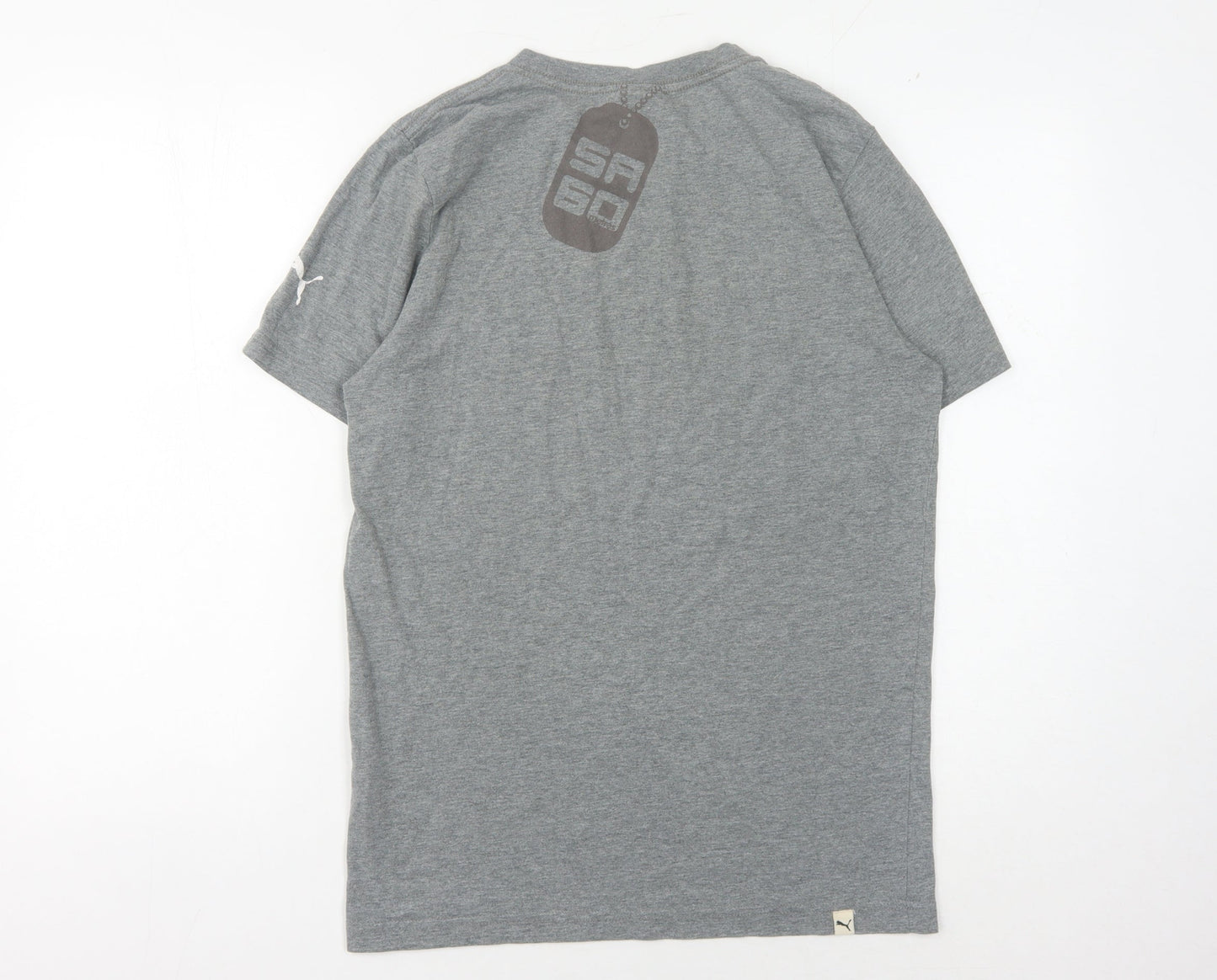 Puma Men's Grey Sports T-Shirt Size S
