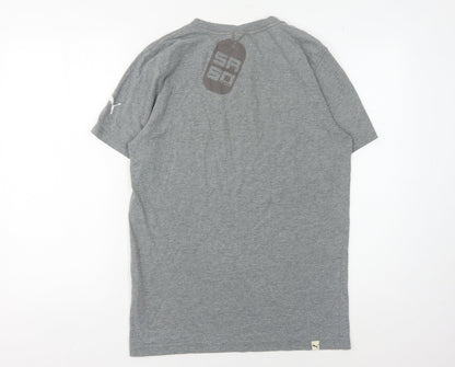 Puma Men's Grey Sports T-Shirt Size S