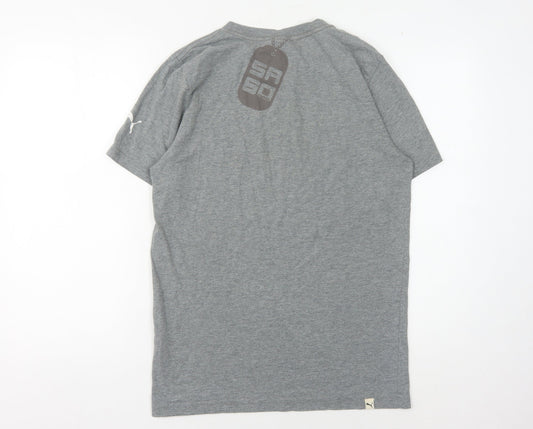 Puma Men's Grey Sports T-Shirt Size S