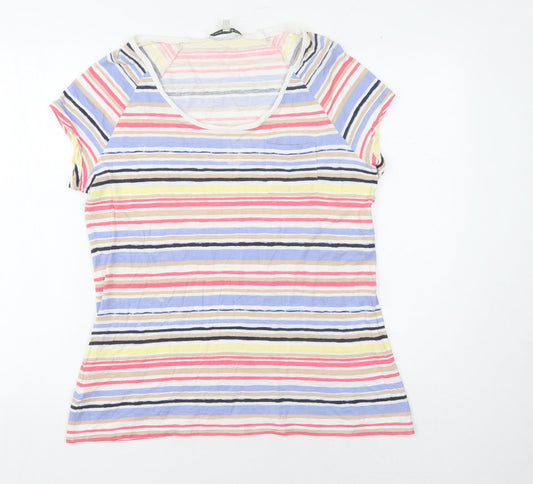 Womens UK Size 16 Laura Ashley Multicoloured Basic T-Shirt