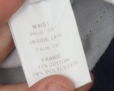 Wolsey Men's Blue Corduroy Trousers, Size 38