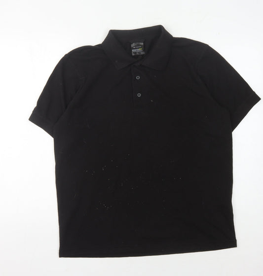 Regatta Men's Black Polo L Short Sleeve Casual