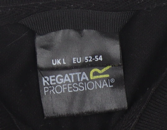 Regatta Men's Black Polo L Short Sleeve Casual