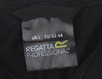 Regatta Men's Black Polo L Short Sleeve Casual