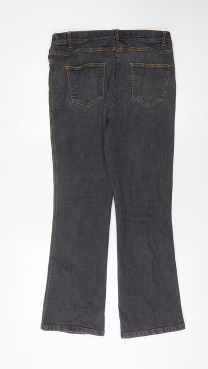 Cotton Traders Women's Black Straight Jeans Size 12