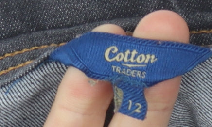 Cotton Traders Women's Black Straight Jeans Size 12