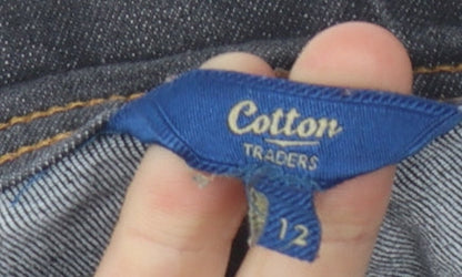 Cotton Traders Women's Black Straight Jeans Size 12