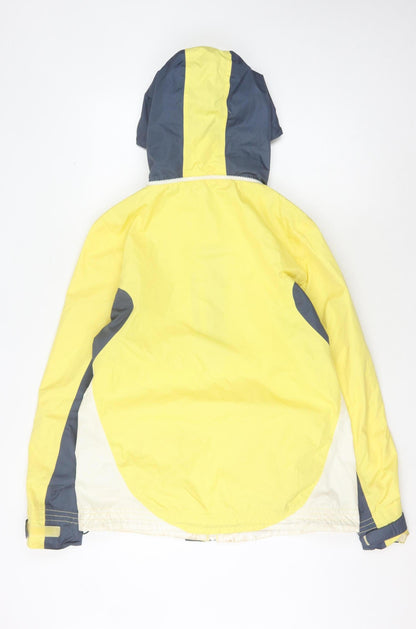 Womens UK Size 14 Weird Fish Yellow Rain Coat