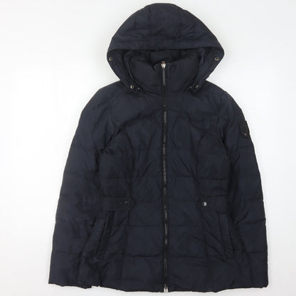 Womens UK Size S Tommy Hilfiger Black Puffer Jacket