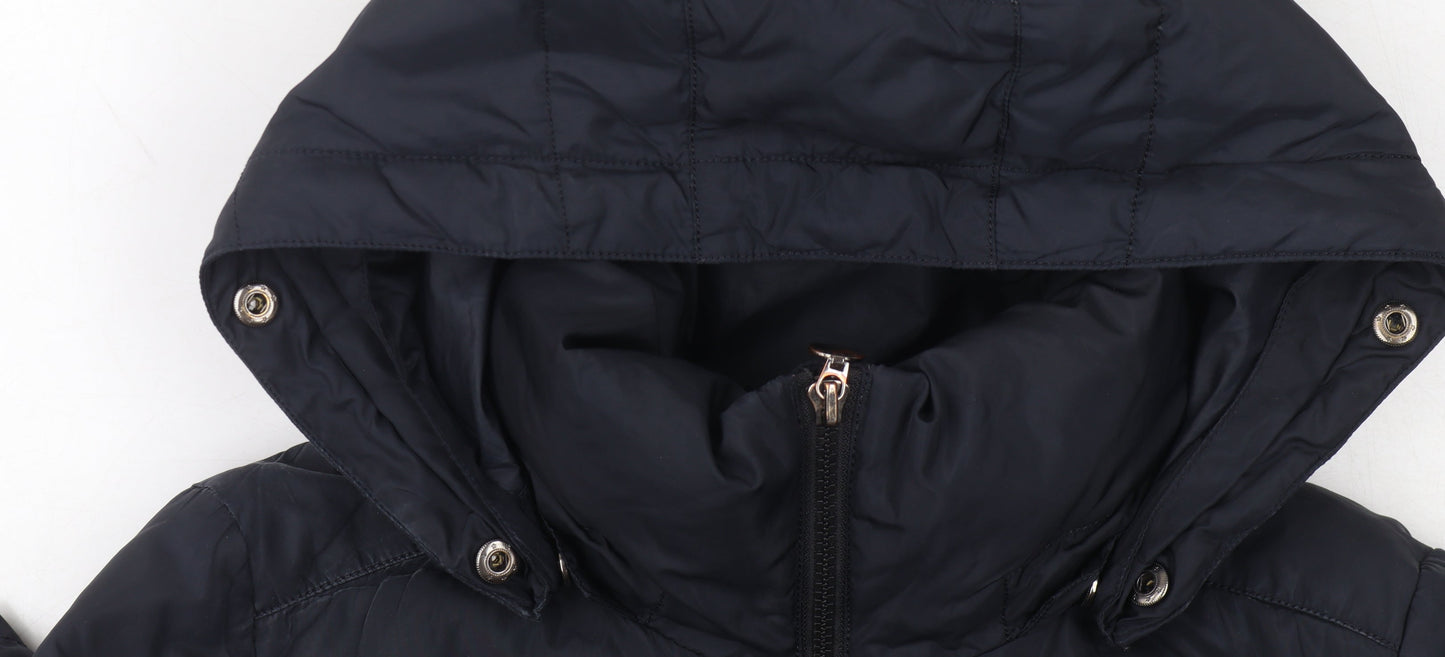 Womens UK Size S Tommy Hilfiger Black Puffer Jacket
