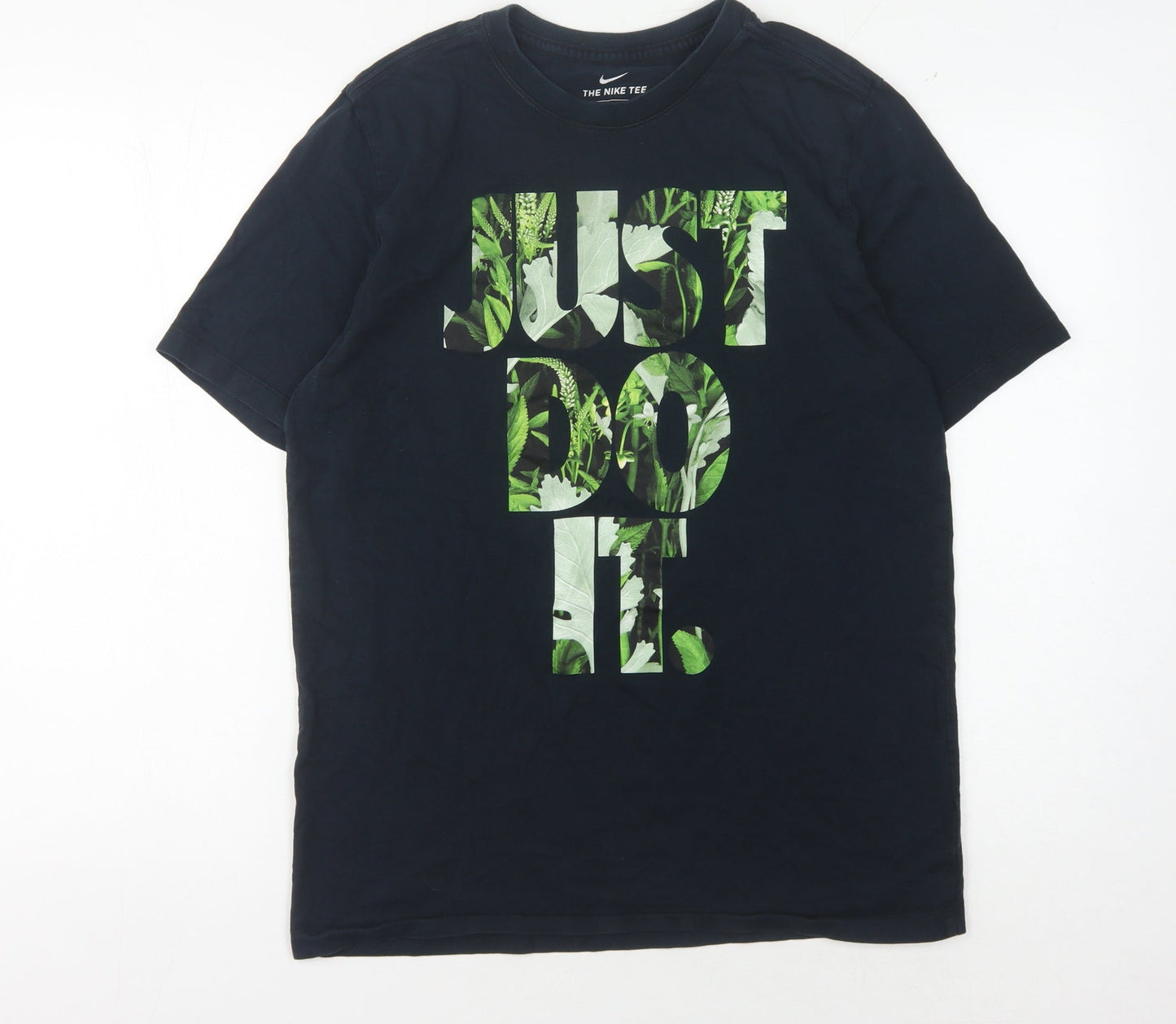 Nike Men's Black Graphic Print T-Shirt - Size M