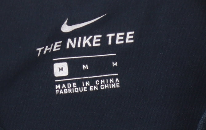 Nike Men's Black Graphic Print T-Shirt - Size M