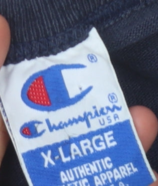 Mens UK Size XL Champion Blue  T-Shirt