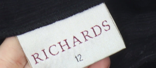 Richards Black Women's Trousers Size 12 Cotton