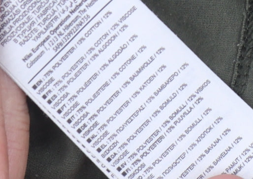 Nike Green Short Sleeve Men's T-Shirt, Medium, Graphic Print