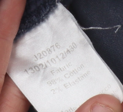 Jigsaw Men's Blue Trousers Size 32 Cotton Casual