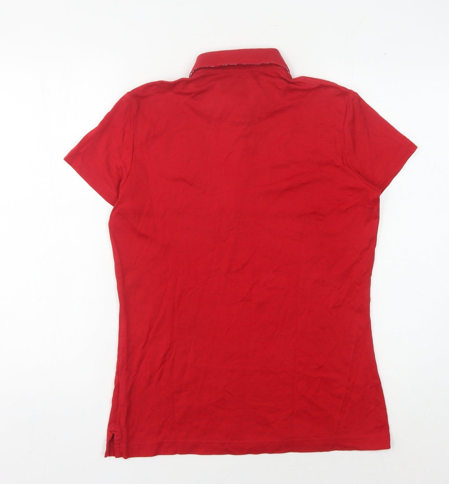 Clover by Bobby Jones Women's Red Polo Shirt M