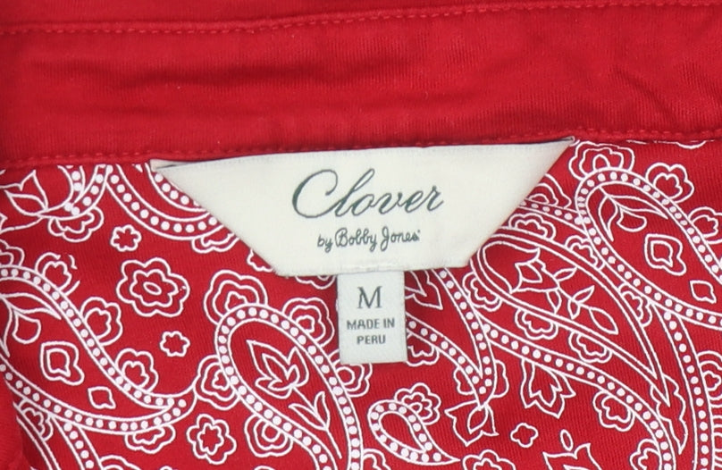 Clover by Bobby Jones Women's Red Polo Shirt M